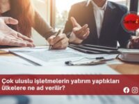 Çok uluslu işletmelerin yatırım yaptıkları ülkelere ne ad verilir?