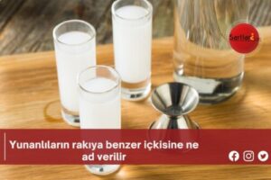 Yunanlıların rakıya benzer içkisine ne ad verilir?