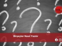 Birşeyler Nasıl Yazılır | Birşeyler Nasıl Yazılır TDK