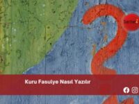 Kuru Fasulye Nasıl Yazılır | Kuru Fasulye Nasıl Yazılır TDK