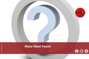 Nolur Nasıl Yazılır | Nolur Nasıl Yazılır TDK