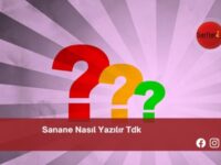 Sanane Nasıl Yazılır Tdk | Sanane Nasıl Yazılır