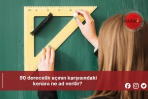 90 derecelik açının karşısındaki kenara ne ad verilir?