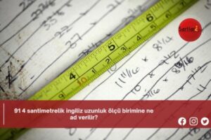 91 4 santimetrelik ingiliz uzunluk ölçü birimine ne ad verilir?