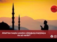 Allah’tan başka yaratıcı olduğuna inanmaya ne ad verilir?