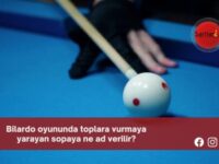 Bilardo oyununda toplara vurmaya yarayan sopaya ne ad verilir?