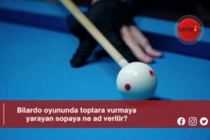 Bilardo oyununda toplara vurmaya yarayan sopaya ne ad verilir?