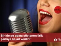 Bir kimse adına söylenen lirik şarkıya ne ad verilir?