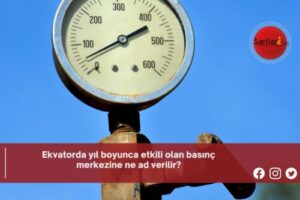 Ekvatorda yıl boyunca etkili olan basınç merkezine ne ad verilir?