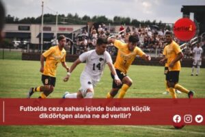 Futbolda ceza sahası içinde bulunan küçük dikdörtgen alana ne ad verilir?