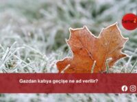 Gazdan katıya geçişe ne ad verilir?