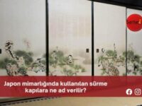 Japon mimarlığında kullanılan sürme kapılara ne ad verilir?