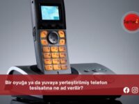 Bir oyuğa ya da yuvaya yerleştirilmiş telefon tesisatına ne ad verilir?