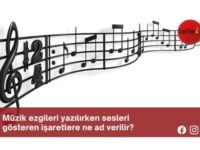 Müzik ezgileri yazılırken sesleri gösteren işaretlere ne ad verilir?