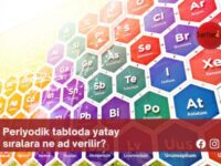 Periyodik tabloda yatay sıralara ne ad verilir?