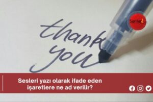 Sesleri yazı olarak ifade eden işaretlere ne ad verilir?