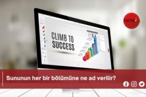 Sununun her bir bölümüne ne ad verilir?