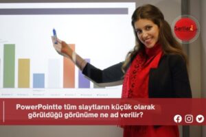 PowerPointte tüm slaytların küçük olarak görüldüğü görünüme ne ad verilir?