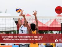 Voleybolda file yüksekliğindeki topa elle etkili bir biçimde vurmaya ne ad verilir?